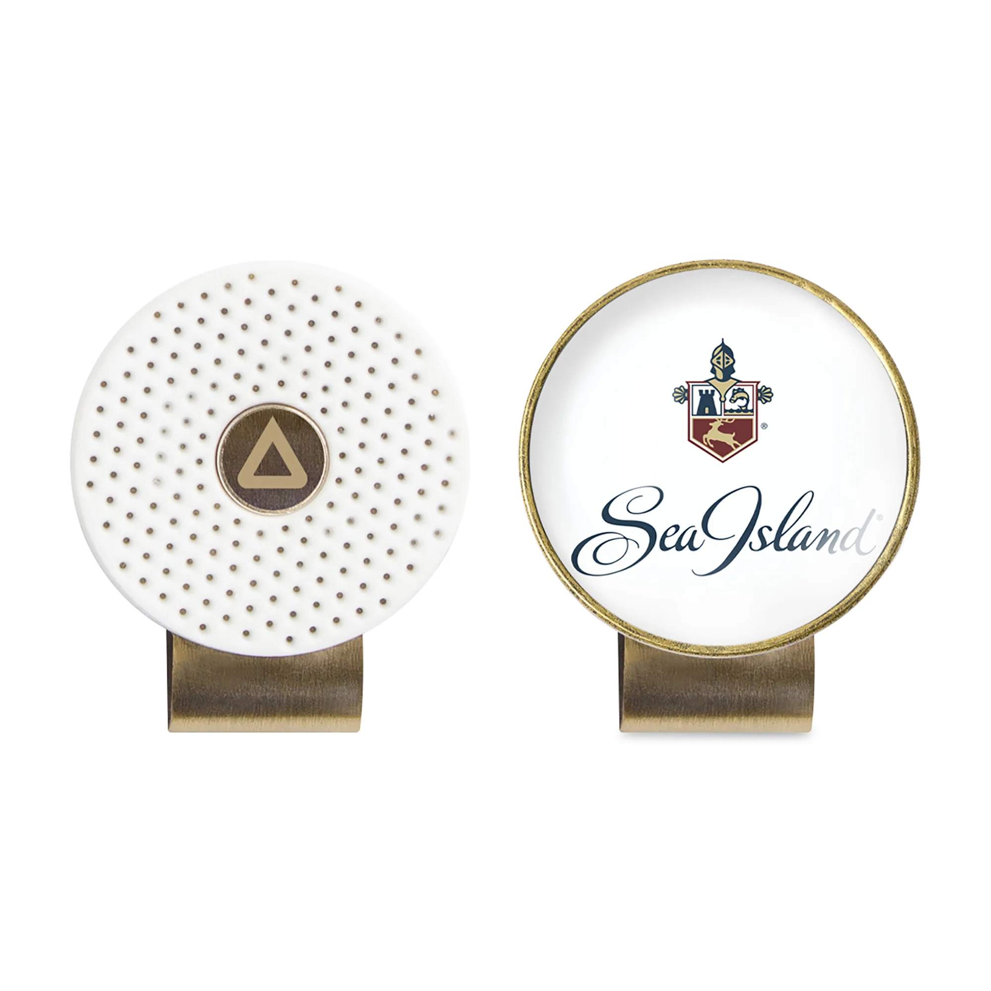 Ahead Switchfix Hat Clip - White-Antique Brass