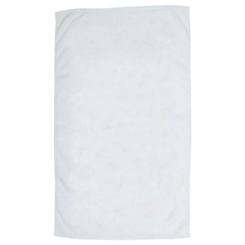 Diamond Collection White Beach Towel (Embroidery) view 2