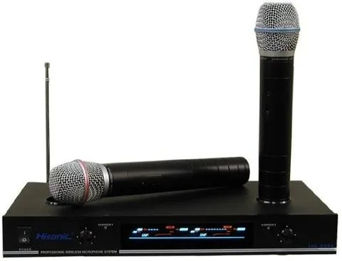 Hisonic® VHF Dual Rechargeable Wireless Microphone System