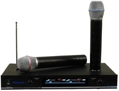 Hisonic® VHF Dual Rechargeable Wireless Microphone System
