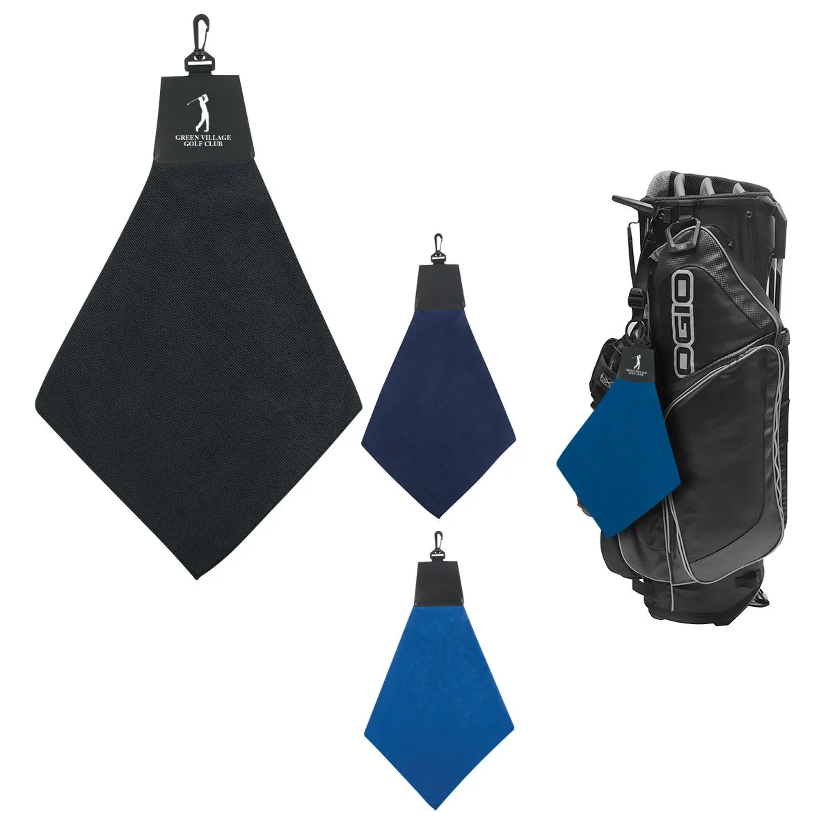 Triangle Fold Golf Towel view 2