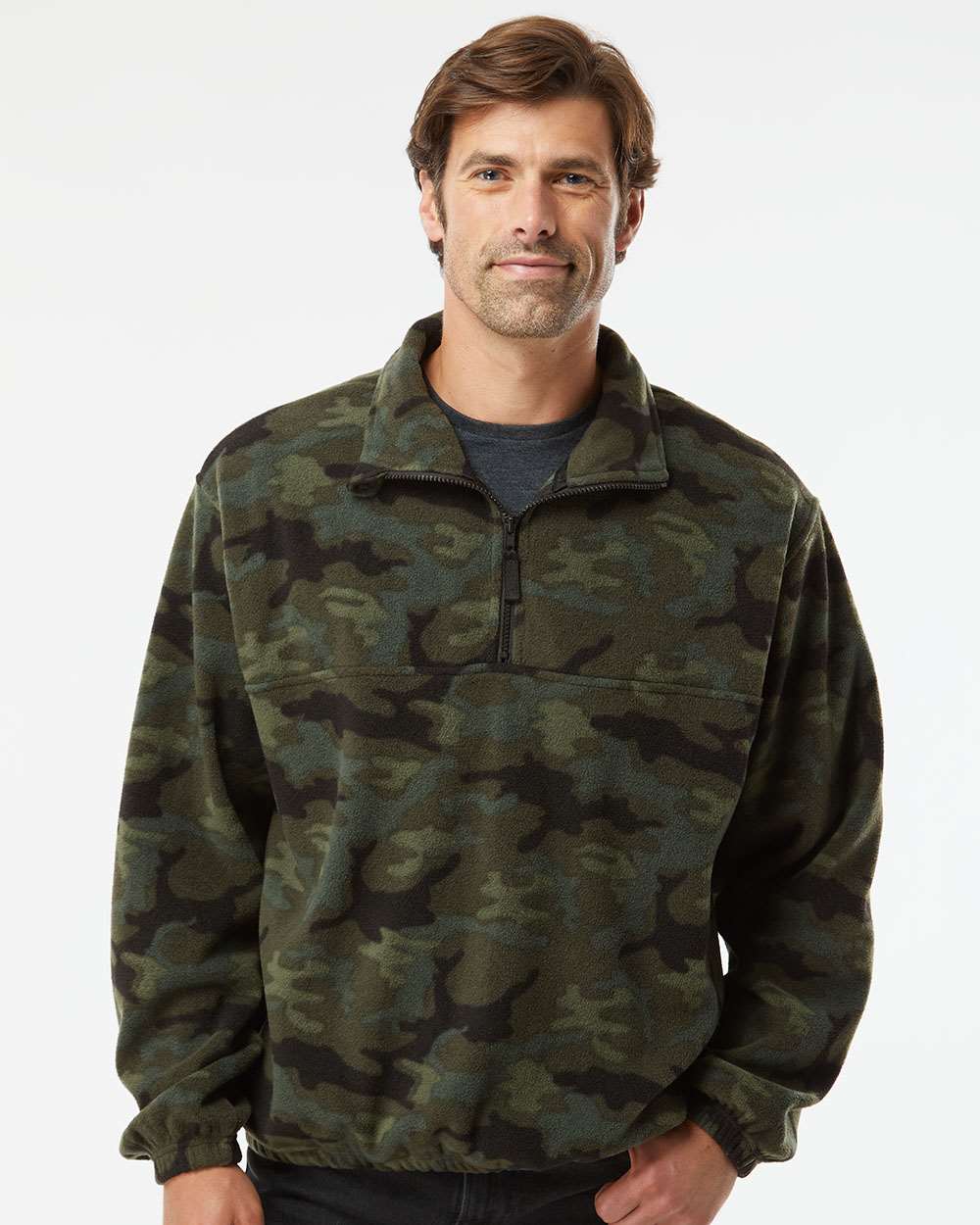 Burnside® Polar Fleece Quarter Zip Pullover view 2