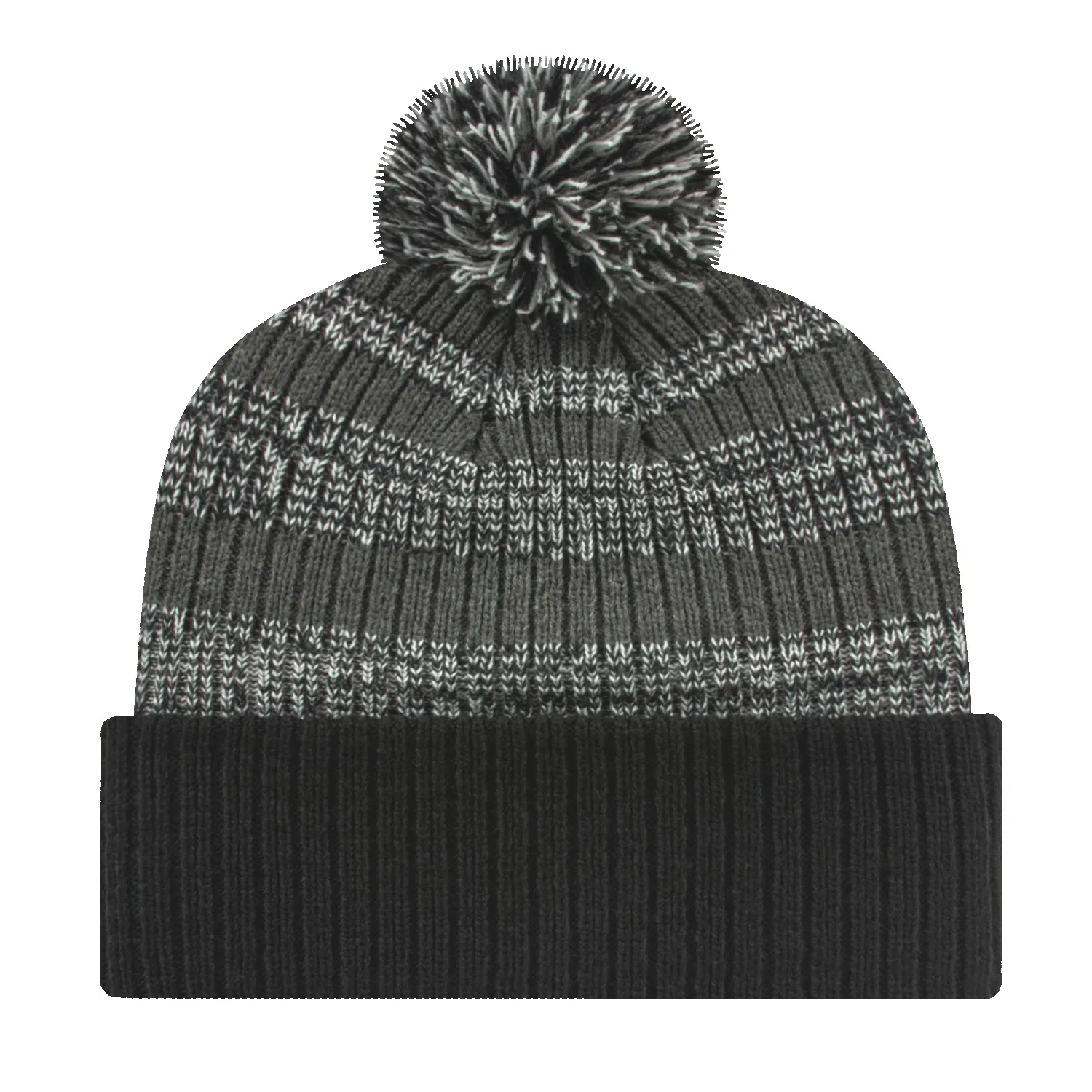 Heavy Ribbed Knit Cap With Cuff view 4