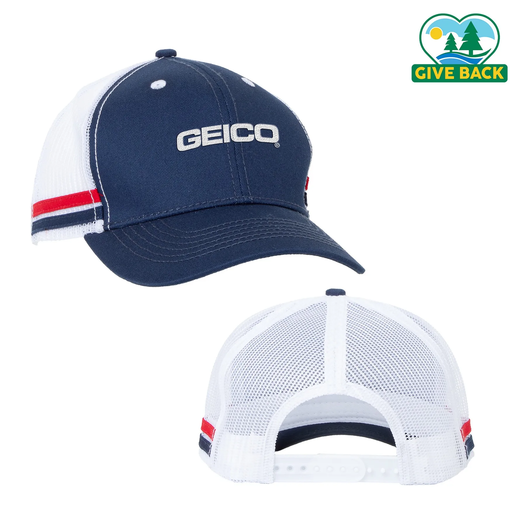 ACE Striped Trucker Hat view 5