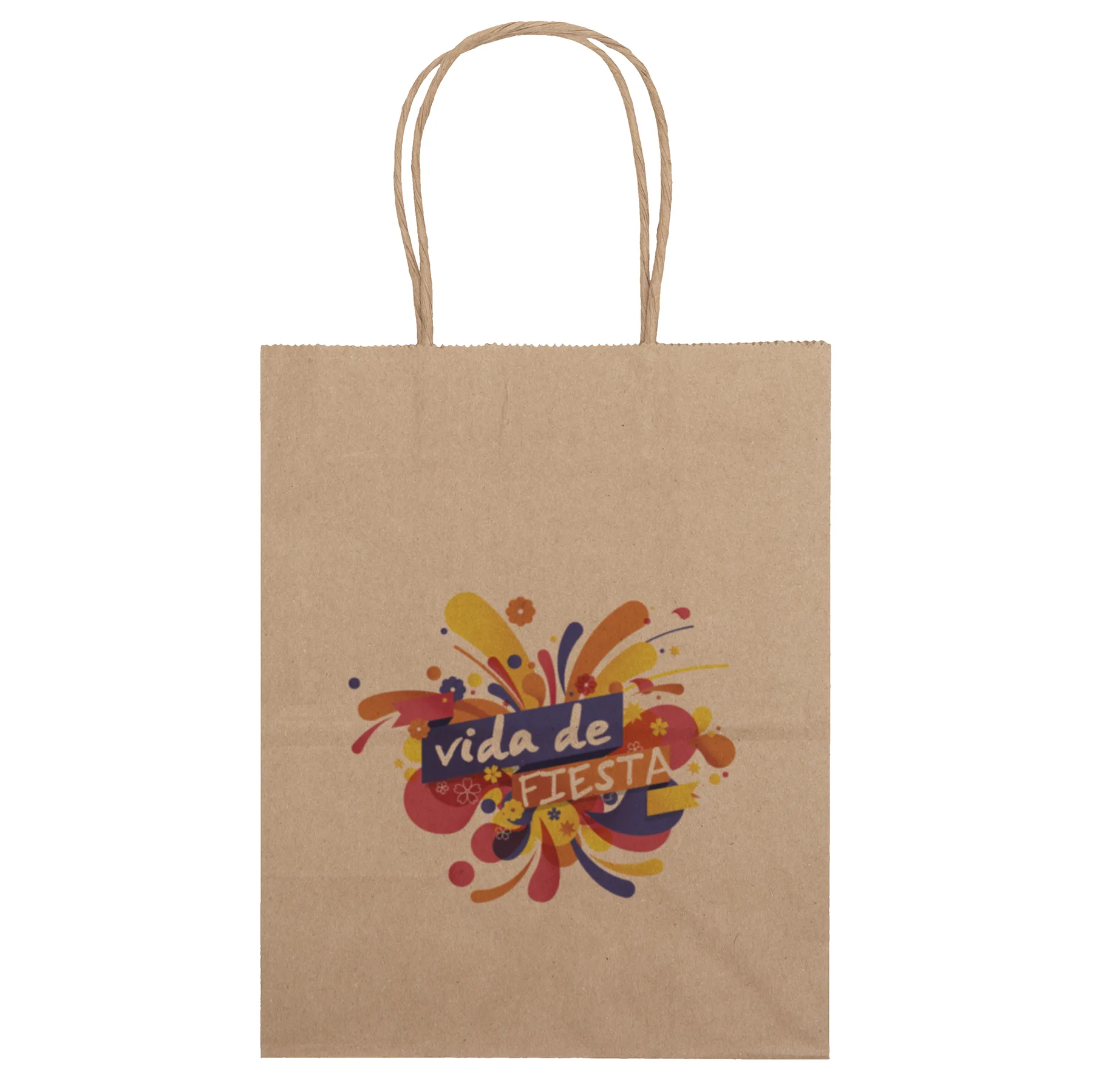 Eco Mini - Kraft-Brown Shopper - Chromatic (8" x 4 1/2" x 10 3/4")