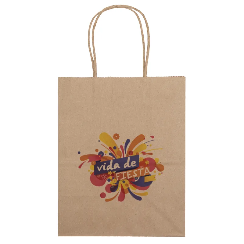 Eco Mini - Kraft-Brown Shopper - Chromatic (8" x 4 1/2" x 10 3/4")