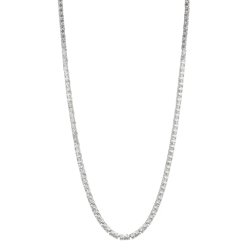 Nadri Love All Tennis Silver Slider Necklace