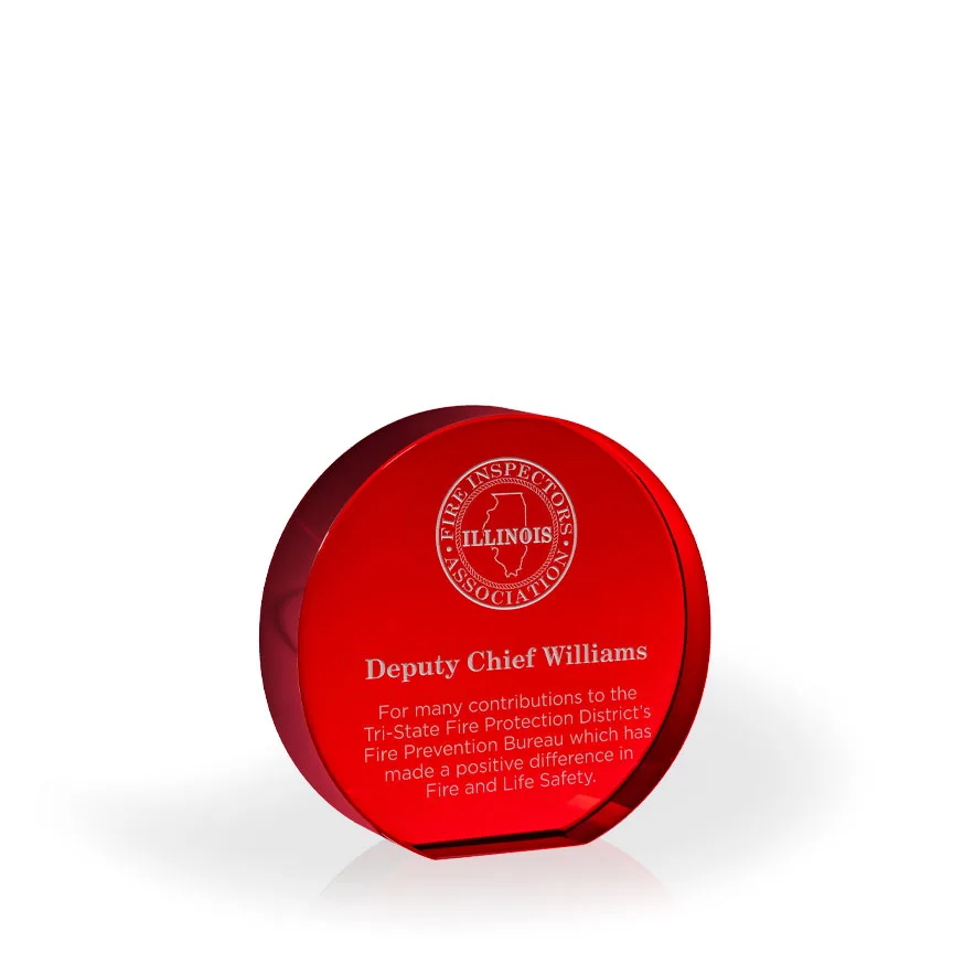 Cirque Red Optic Crystal Circle