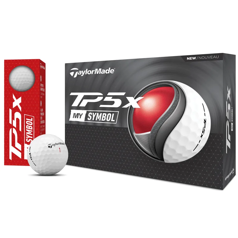 TaylorMade TP5X MySymbol Golf Balls