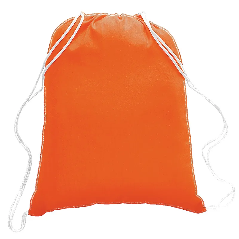 5.5 oz. Cotton Canvas Drawstring Backpack view 4