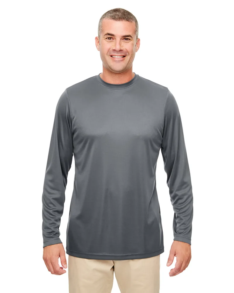 ULTRACLUB Men's Cool & Dry Performance Long-Sleeve Top view 4