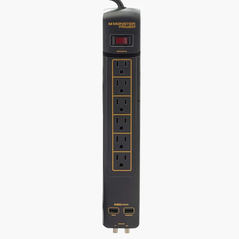 Monster Power Strip/Surge Protectors - Black And Gold