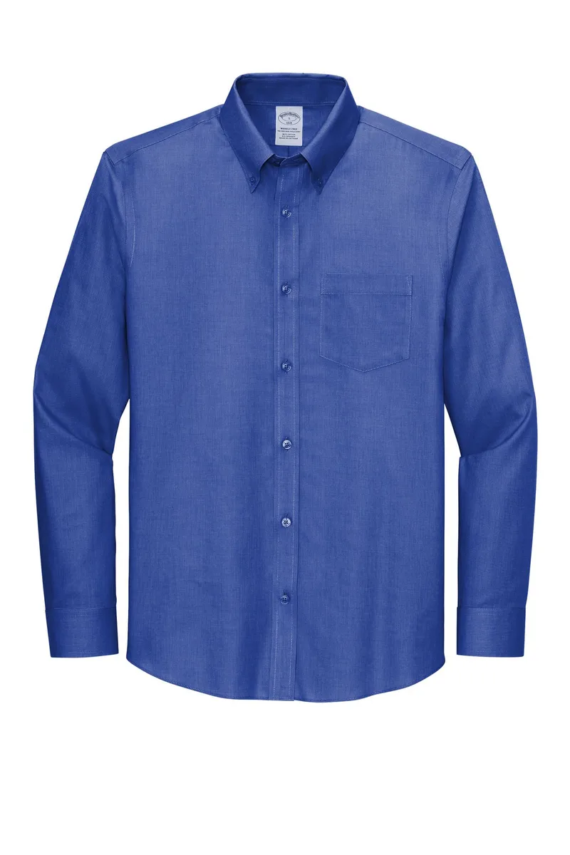Brooks Brothers® Wrinkle-Free Stretch Nailhead Shirt view 7