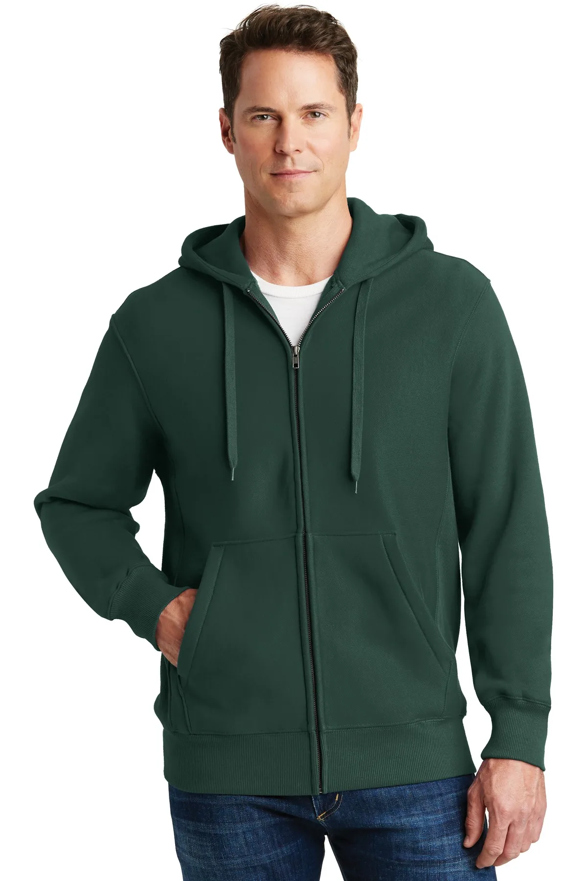 Sport-Tek® Super Heavyweight Full-Zip Hooded Sweatshirt. view 6