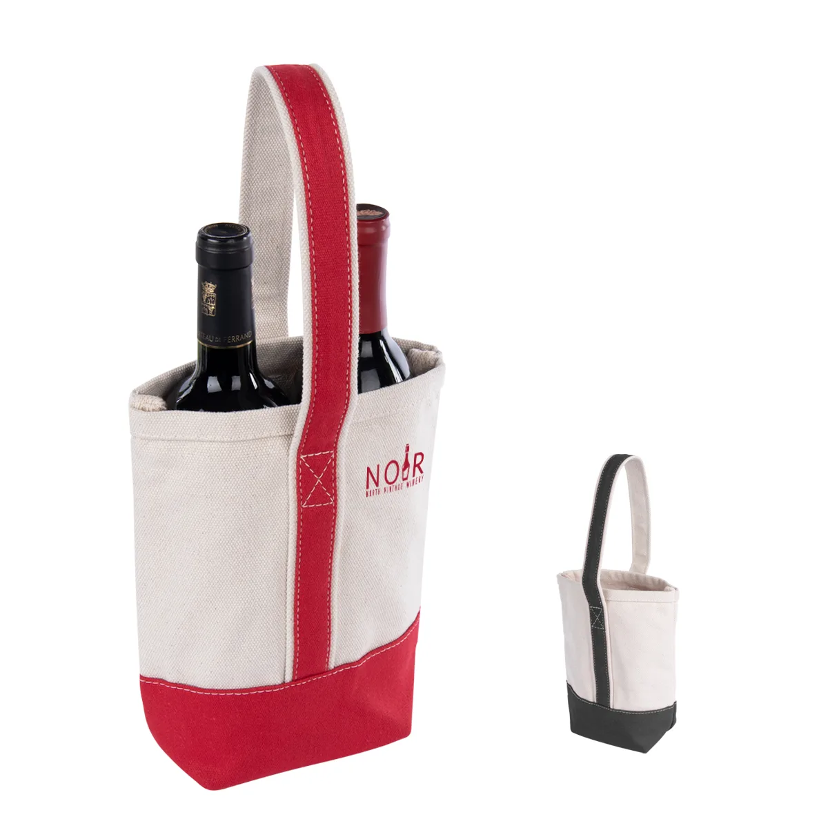 Deux Wine Bottle Tote Bag