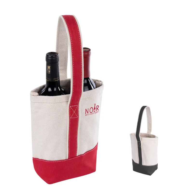 Deux Wine Bottle Tote Bag