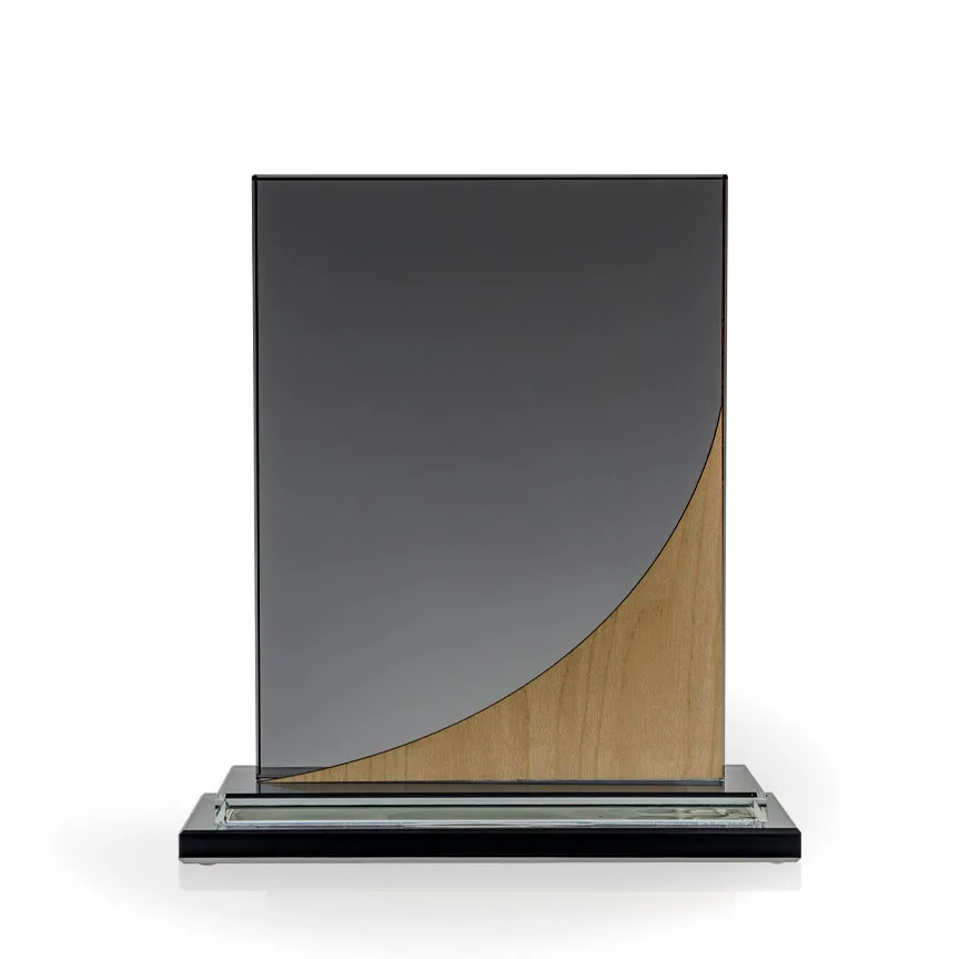 Slate Glass Award with Birch Accent, Large view 2