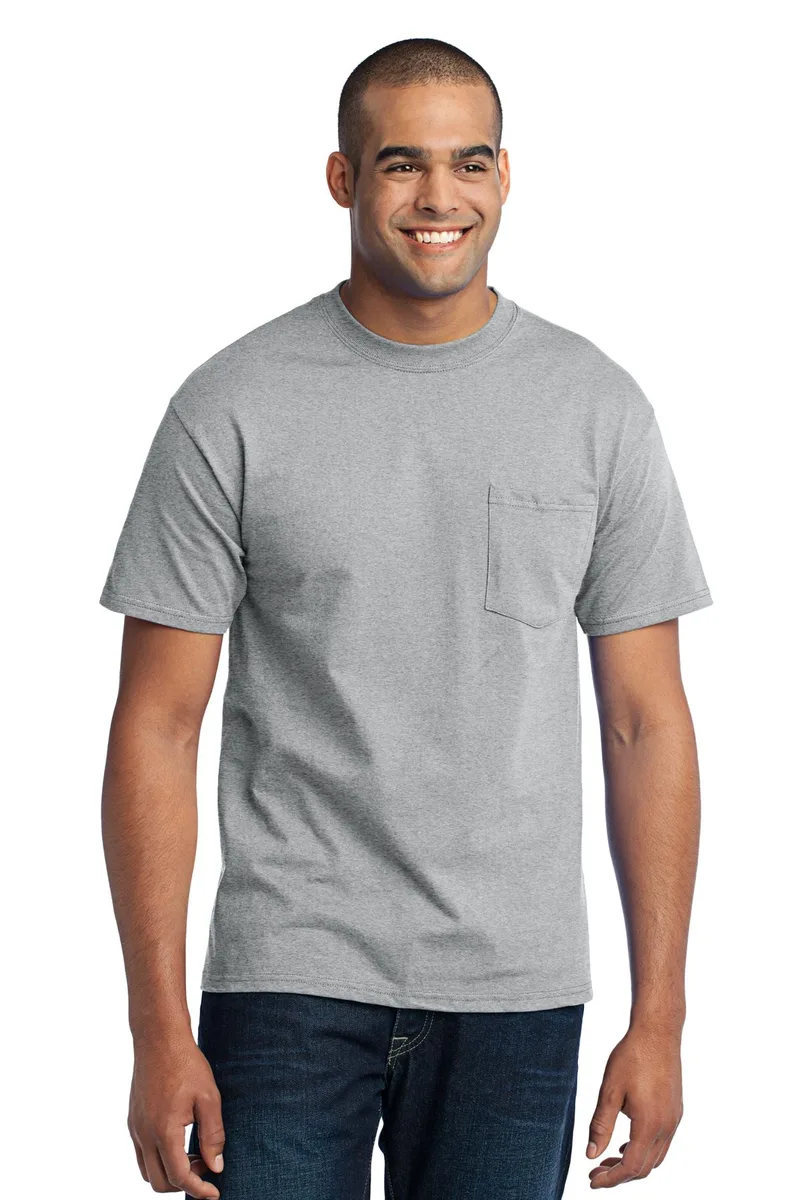 Port & Co™ Core Blend Pocket Tee. view 2