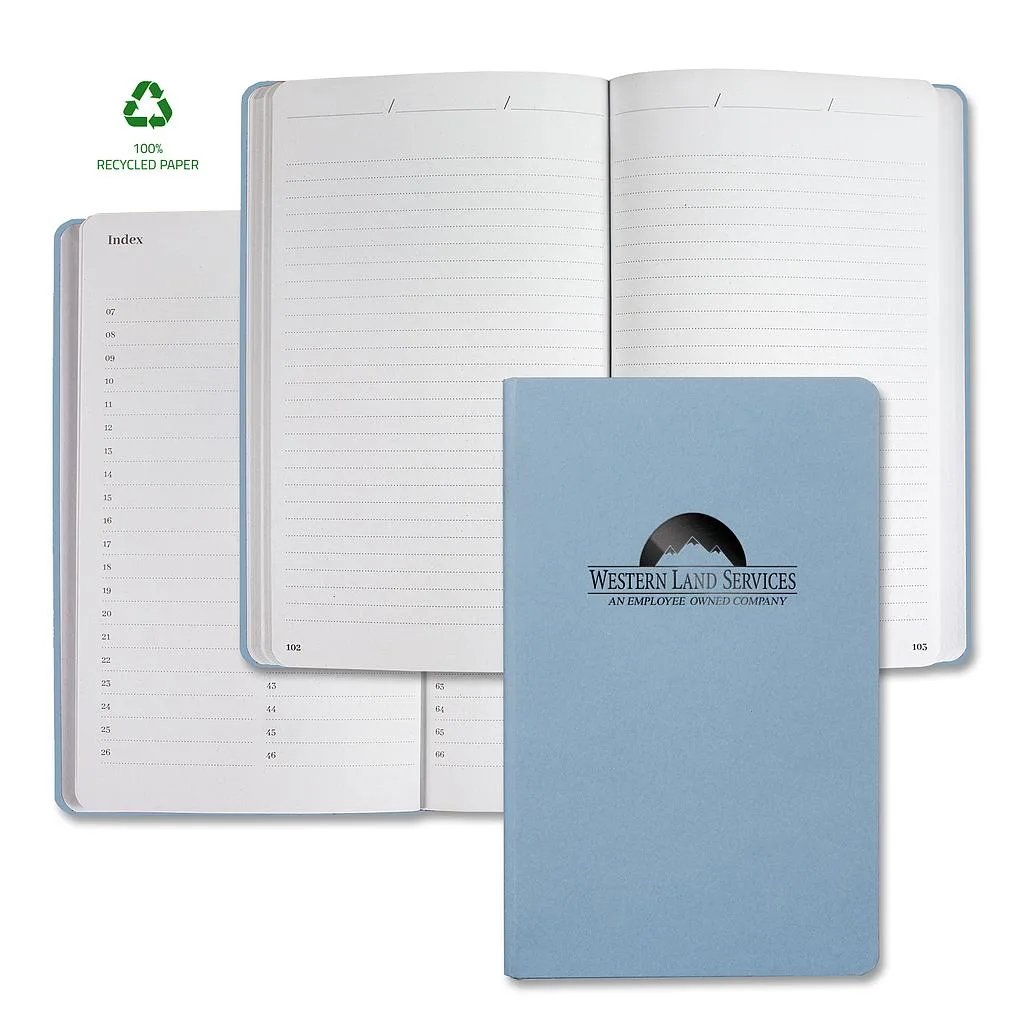 Castelli Samoa ECO Indexed Recycled White Page Journal view 3