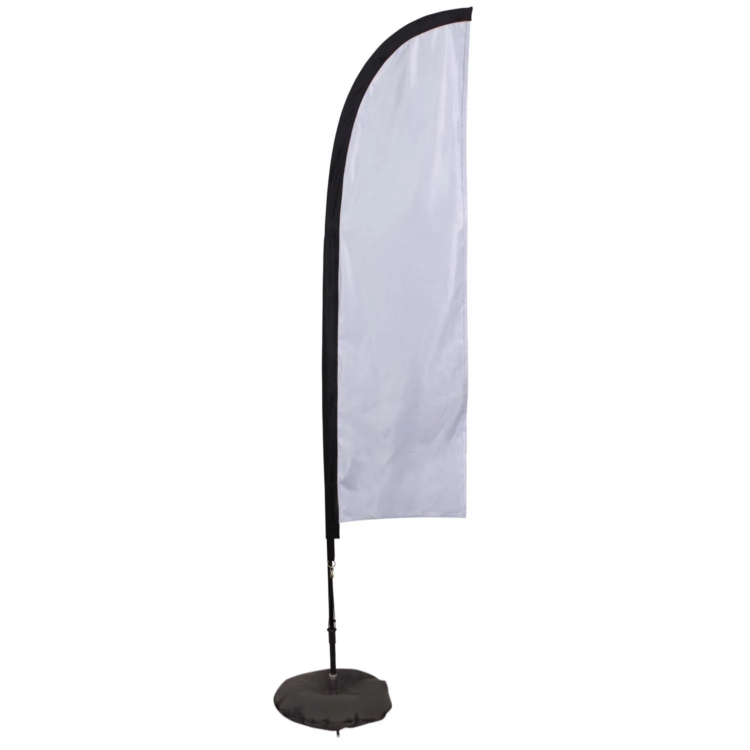 7' Elite Blade Nylon Sail Sign Flag, 1-Sided, Scissor Base view 2