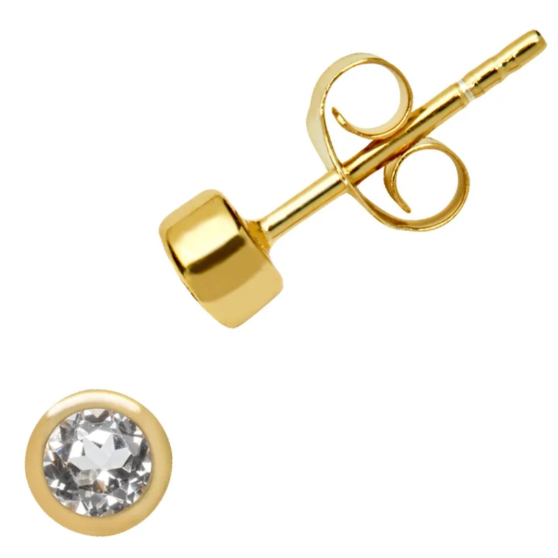 Jilco Inc Birthstone Studs- April