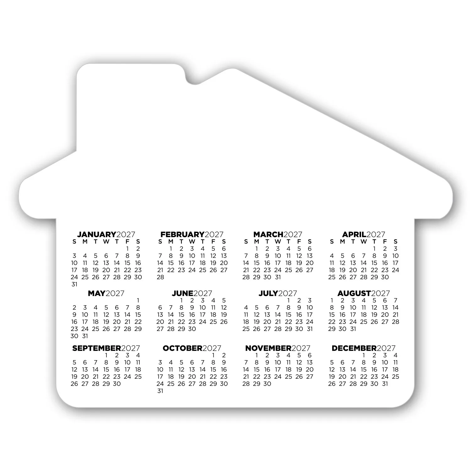 Calendar House Magnet view 3