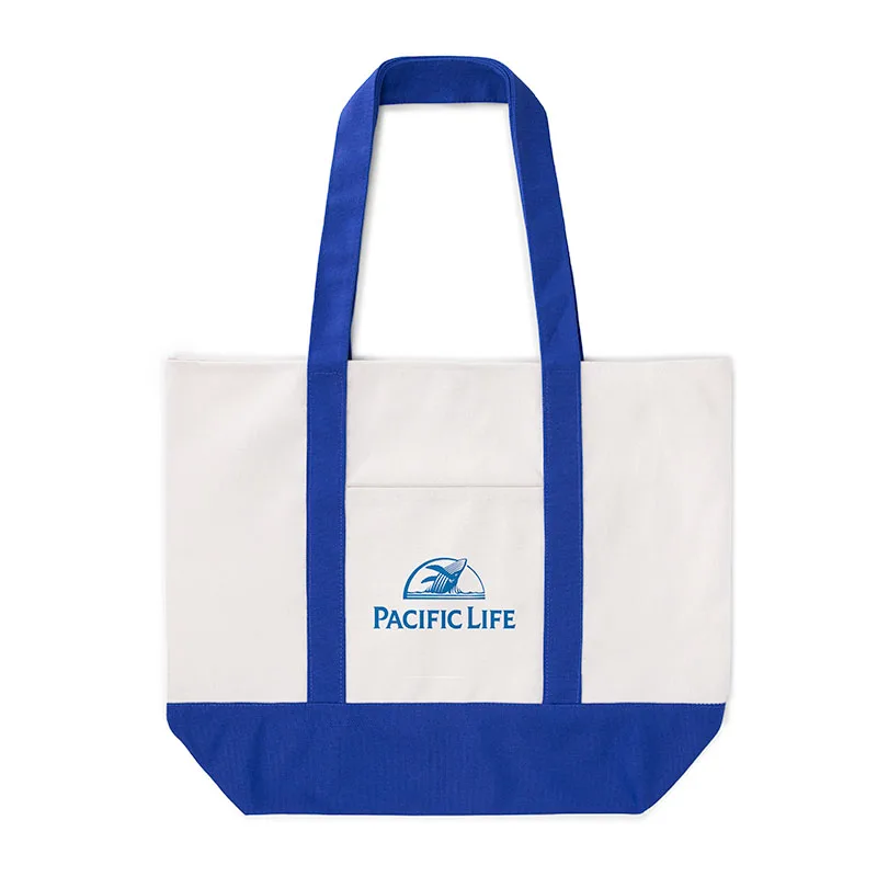 Large TJ Canvas Tote Bag view 3