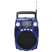SuperSonic Bluetooth Portable AM/FM/SW Radio with USB/SD Inputs, Rechargeable