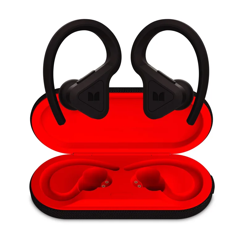 Monster Dna Fit Sport Anc True Wireless Earbuds Black & Red