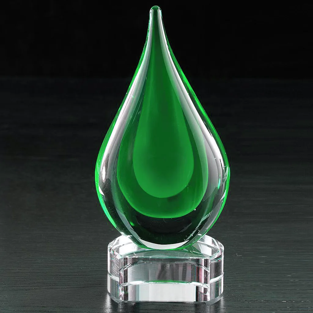 Fusion Art Glass Award w/ Blue Base view 6