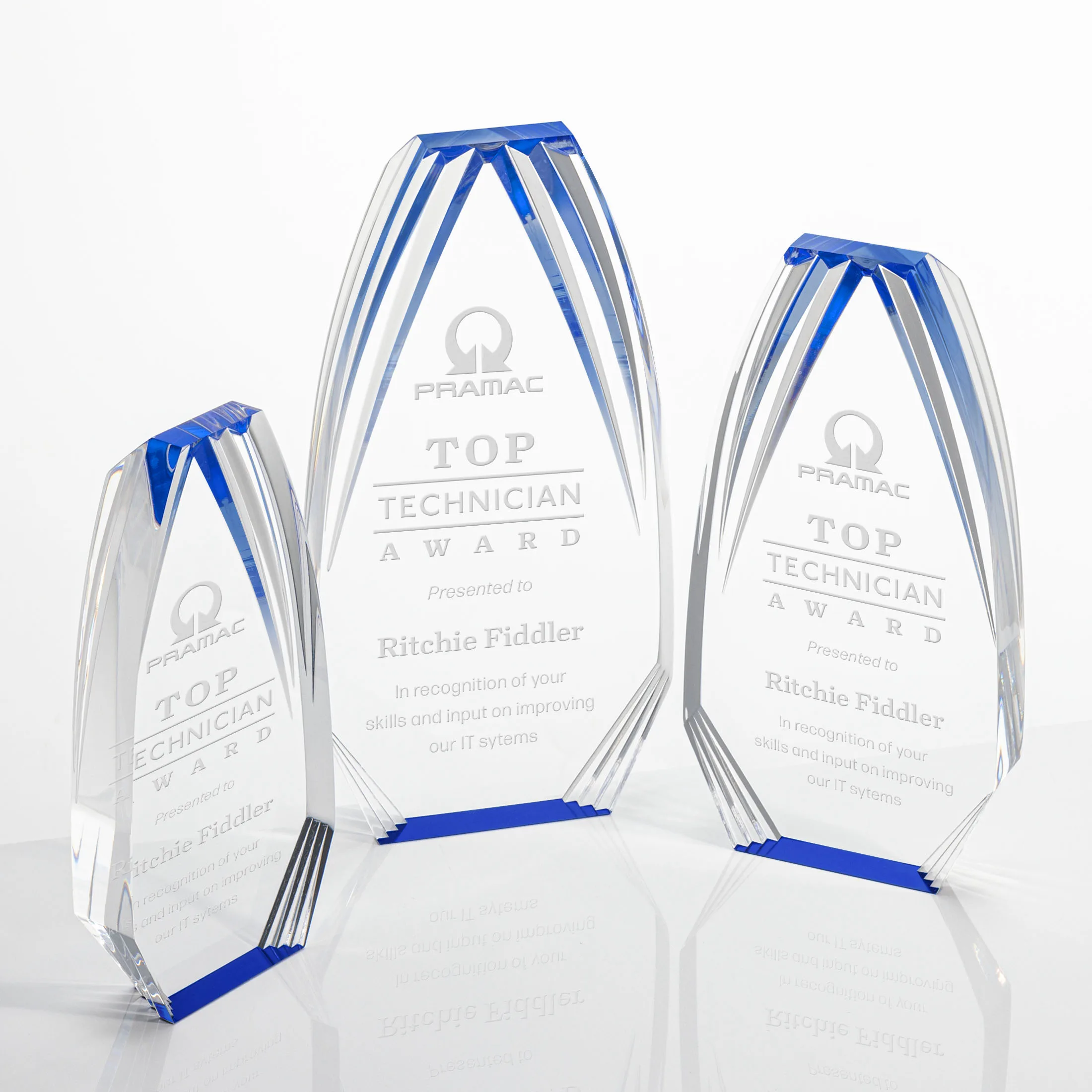 Laser Engraving, Blue
