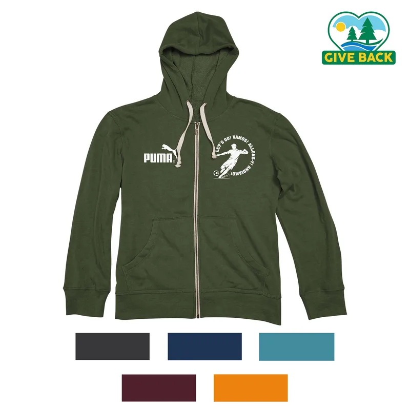 Soccer ACE Men's Super Soft Whisper Fleece Full Zip Hoodie