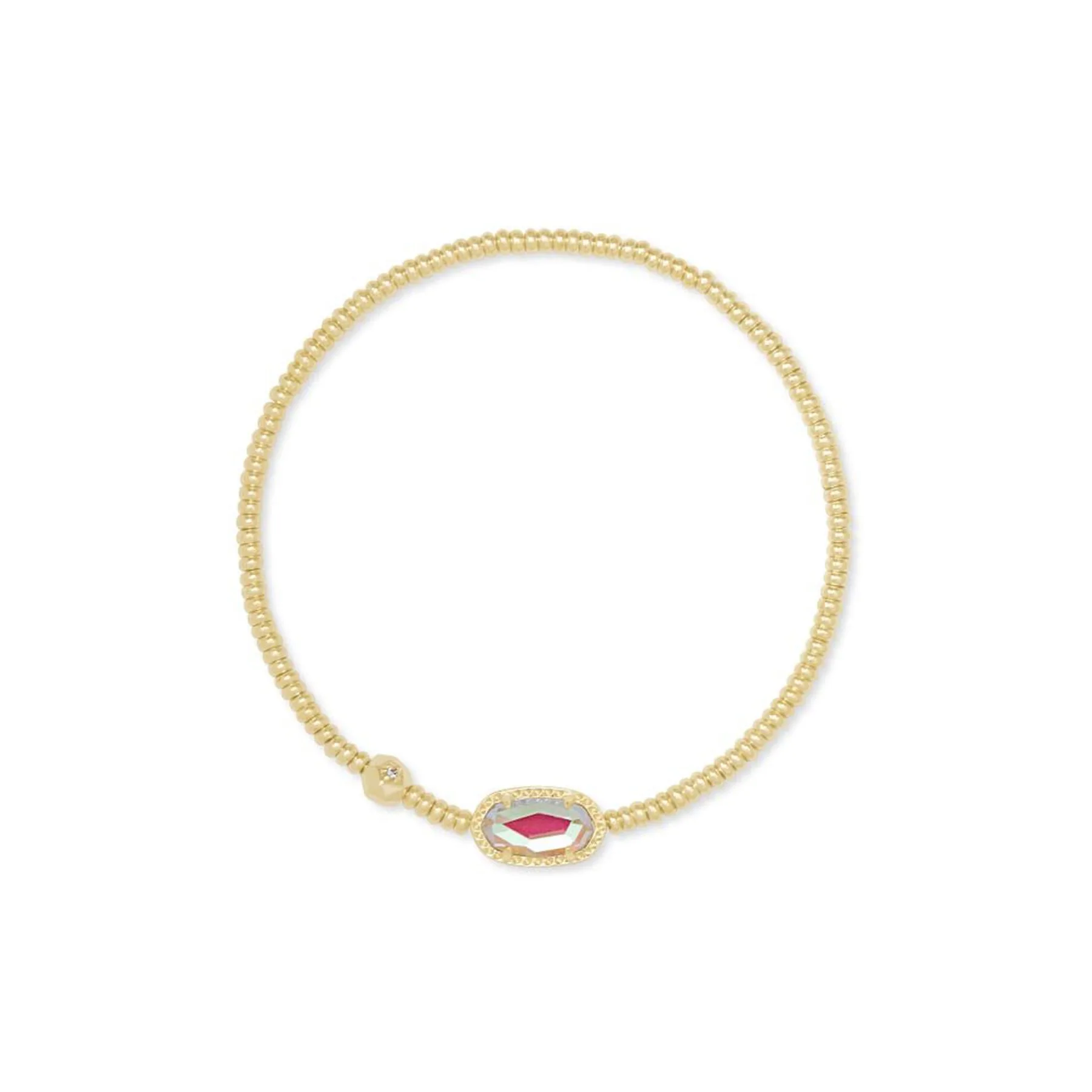 Kendra Scott Grayson Gold Stretch Bracelet in Dichroic Glass