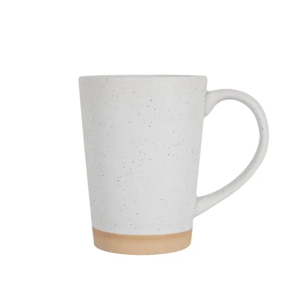 Toledo 15oz Speckle Latte Mug with Natural Bottom view 3