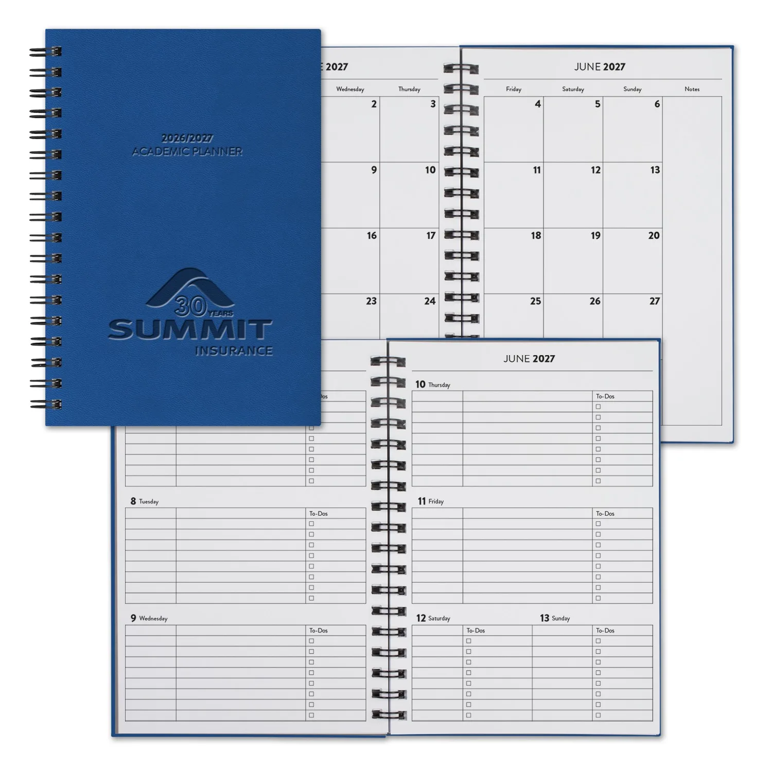 Castelli WireO Tucson Grande White Academic Planner