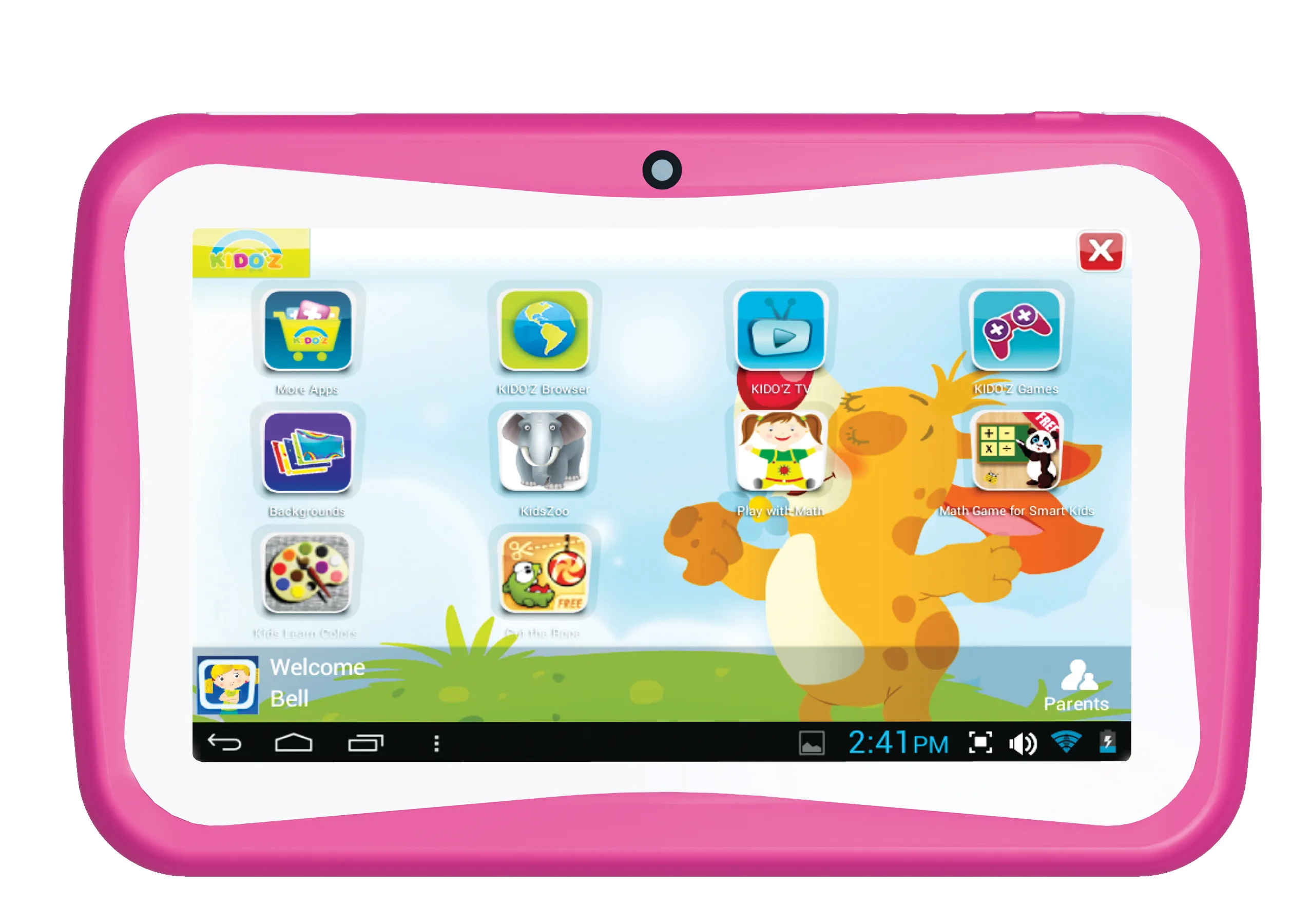 Supersonic® 7" Android Dual Core Kids Tablet (Pink)