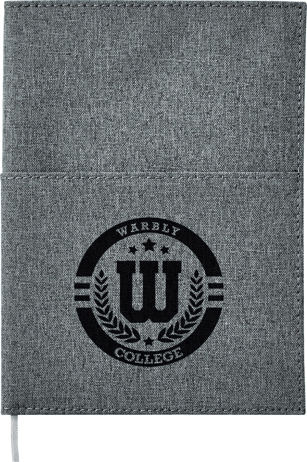 5''x 7'' FSC® Mix Canvas Pocket Refillable Notebook