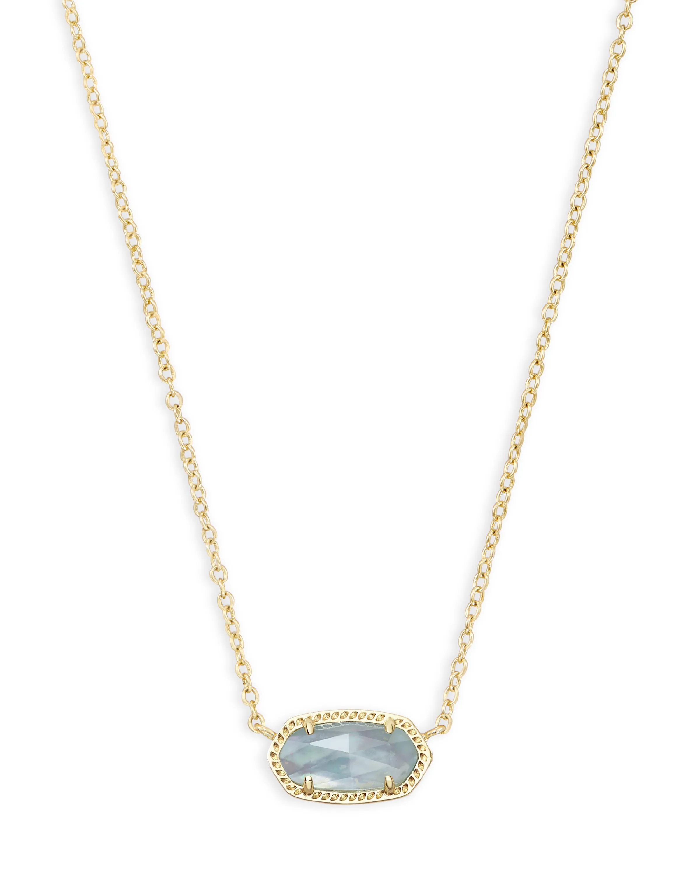 Kendra Scott Elisa Light Blue Short Pendant Necklace