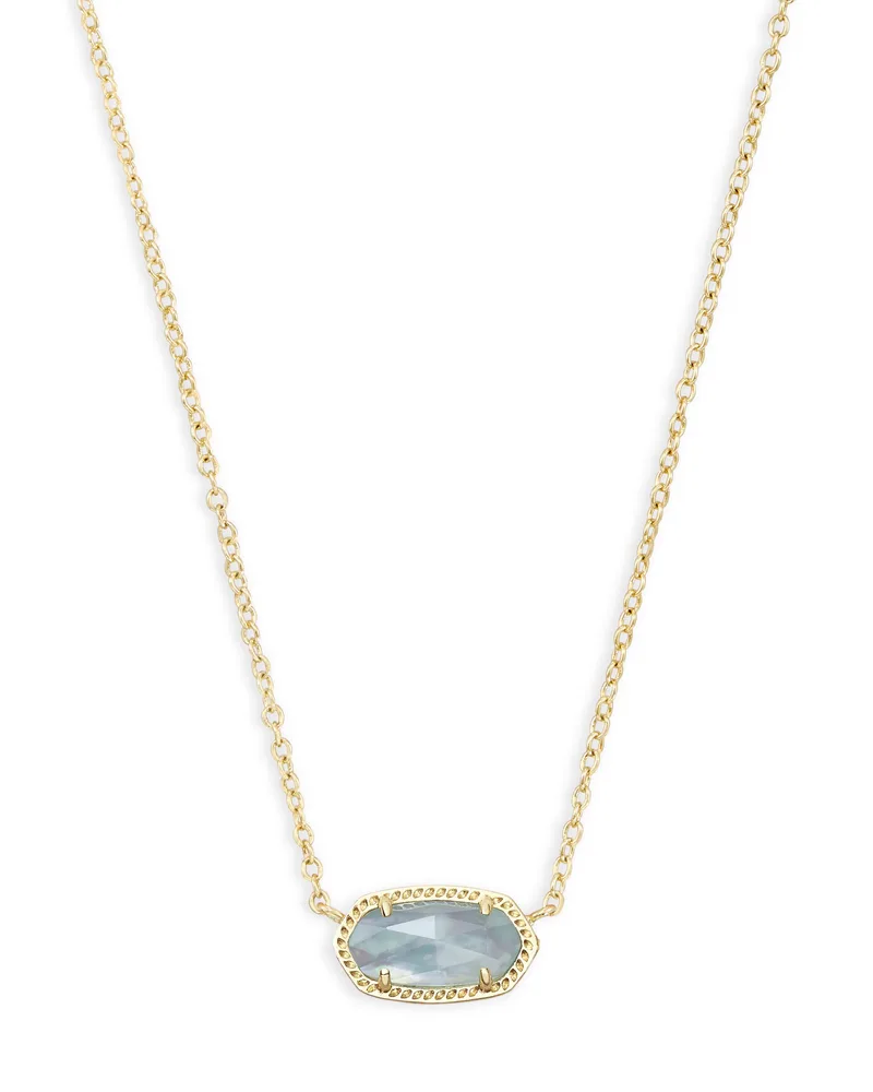 Kendra Scott Elisa Light Blue Short Pendant Necklace
