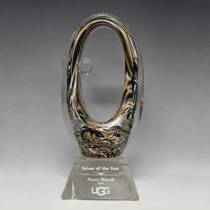 Art Glass Triumph- Dichroic Earth