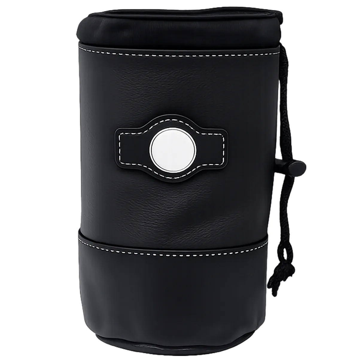 Leatherette Drawstring Valuables Pouch view 2