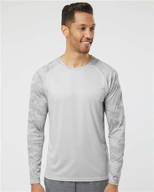 Paragon® Unisex Cayman Performance Camouflage Colorblocked Long Sleeve T-Shirt