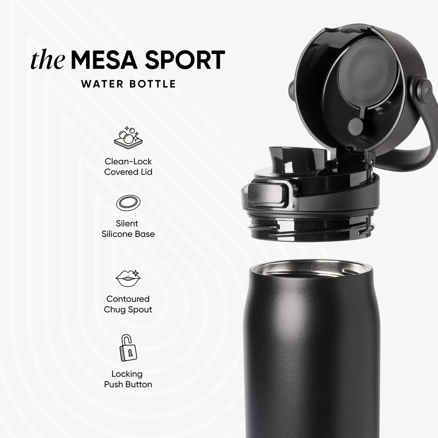 24 oz Simple Modern® Double-Walled Insulated Mesa Sport with Covered Chug Water Bottle view 4