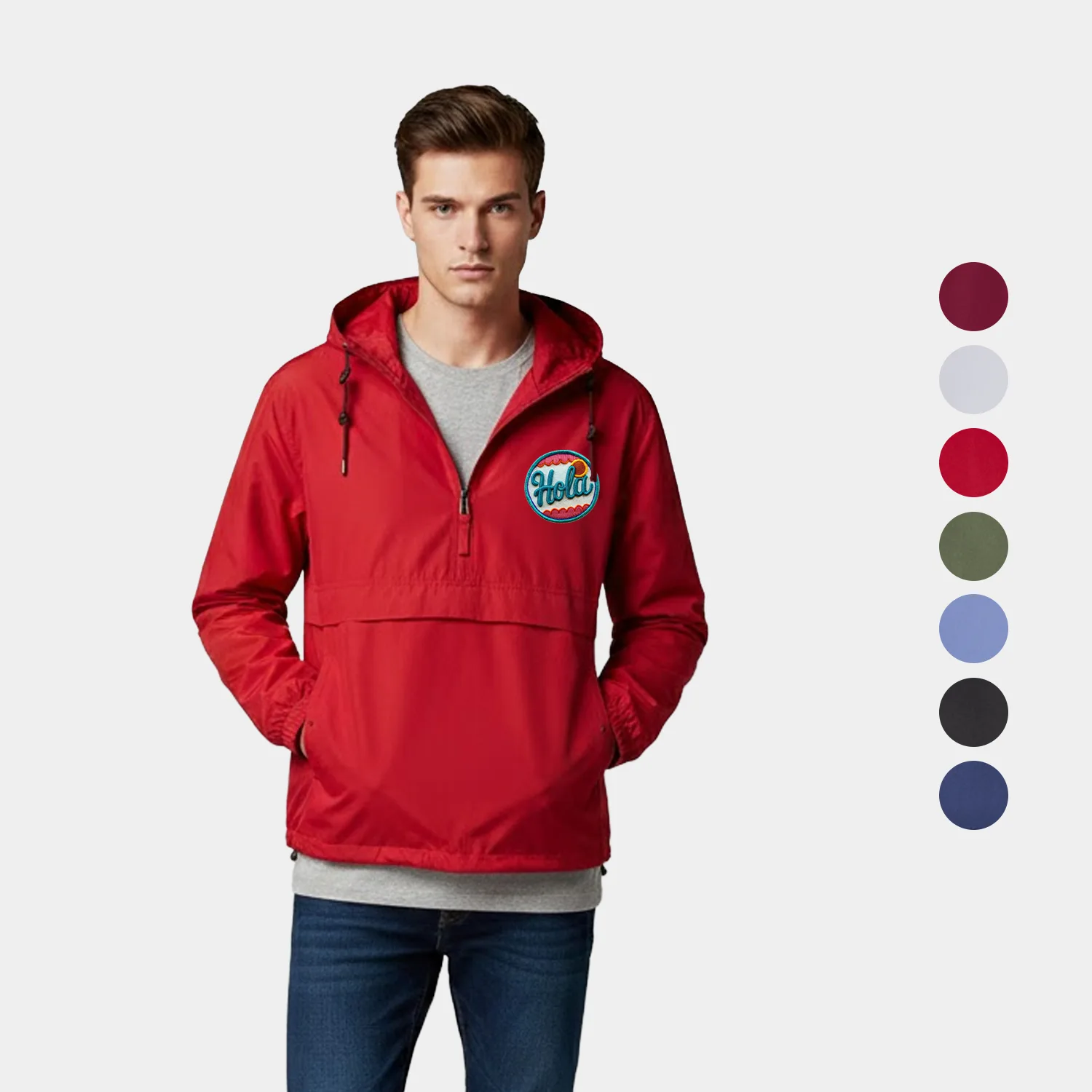 Pioneer Water-Resistant Packable Windbreaker Jacket