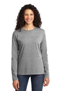 Port & Co™ Women's Long Sleeve Core Cotton Tee.