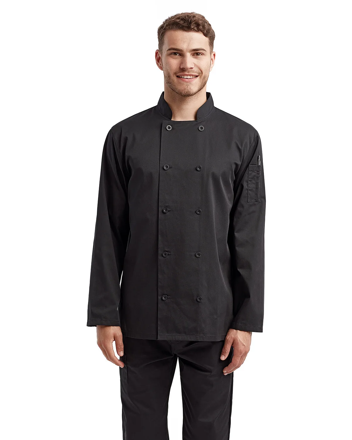Artisan Collection by Reprime® Unisex Long-Sleeve Recycled Chef's Coat