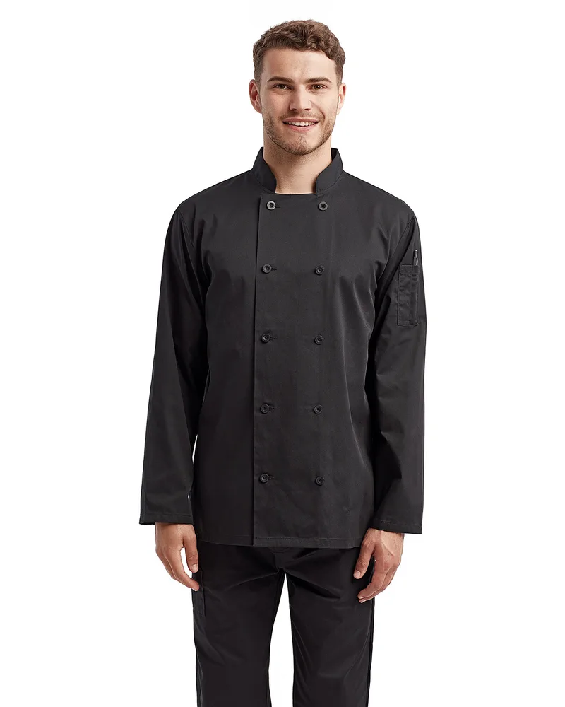 Artisan Collection by Reprime® Unisex Long-Sleeve Recycled Chef's Coat