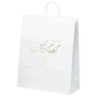 Stephanie - White Shopper - Foil Print (16" x 6" x 19") — 1 Location