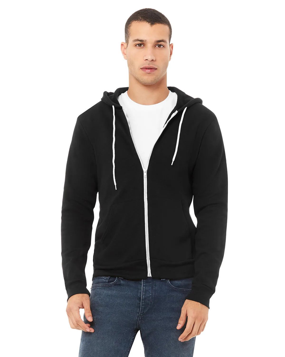 BELLA+CANVAS Unisex Sponge Fleece Full-Zip Hooded Sweatshirt view 6