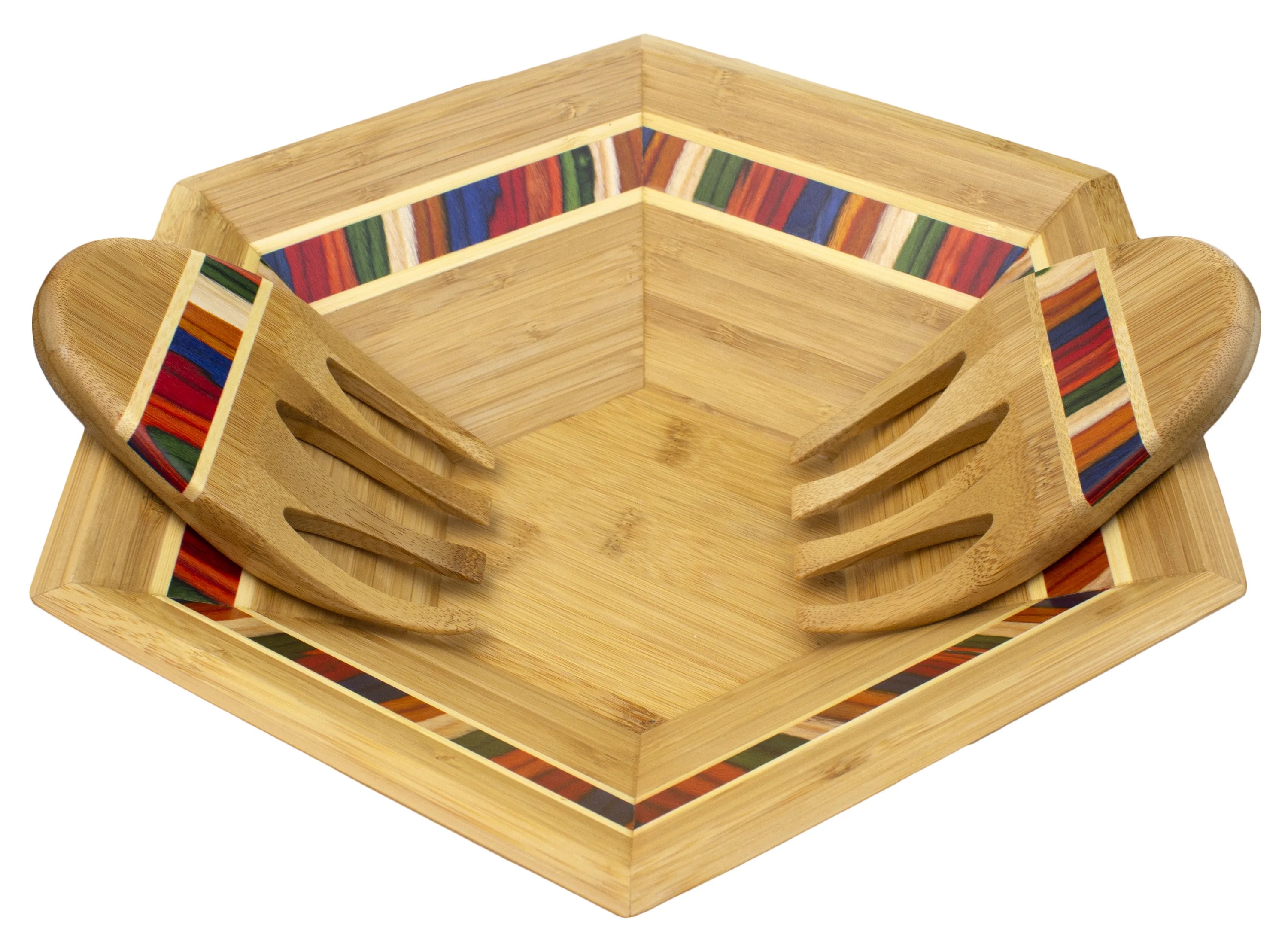 Baltique® Marrakesh Salad Bowl & Salad Hands Set view 2